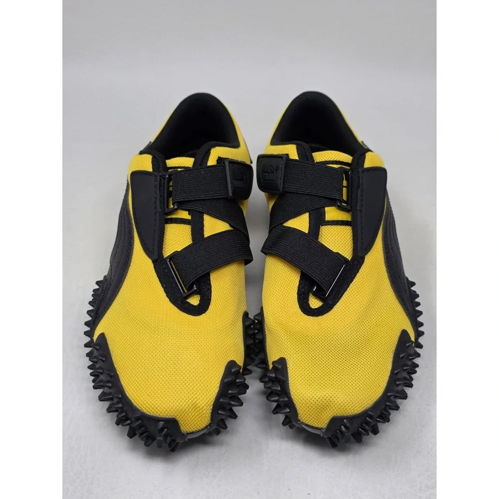 PUMA Yellow/Black Strap Low Top Athletic Sneakers Youth Size 4.5 403729-06 New